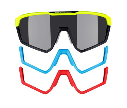 FORCE okuliare APEX, fluo-čierne, čierne kontrastné sklá FORCE okuliare APEX, fluo-čierne, čierne kontrastné sklá