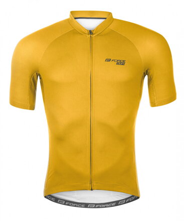 FORCE dres PURE krátky rukáv, žltý FORCE dres PURE krátky rukáv, žltý