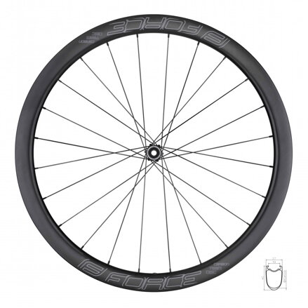 FORCE koleso zadné cestné F. TEAM SP KARBON DISC 40 plášťové FORCE koleso zadné cestné F. TEAM SP KARBON DISC 40 plášťové