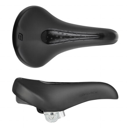 FORCE sedlo JUNIOR 24" detské, čierno-biele FORCE sedlo JUNIOR 24" detské, čierno-biele