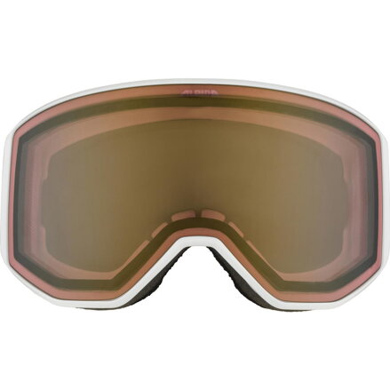 Alpina lyžiarske okuliare VENET white matt Quatroflex gold (poškodeny obal - len papierová krabička)