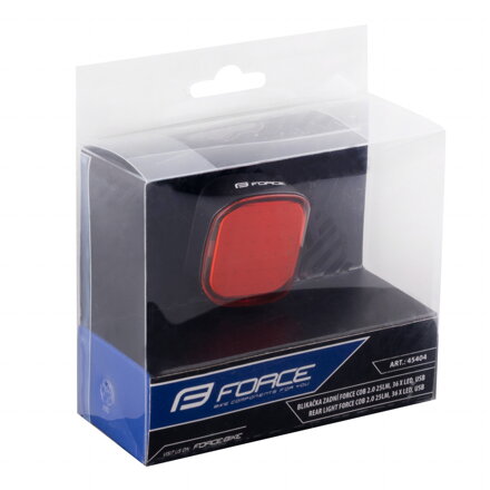 FORCE blikačka zadná COB 2.0 25LM, 36 x LED, USB FORCE blikačka zadná COB 2.0 25LM, 36 x LED, USB