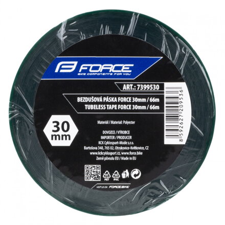 FORCE páska bezdušová Tubeless lepiaca 30mm x 66m FORCE páska bezdušová Tubeless lepiaca 30mm x 66m