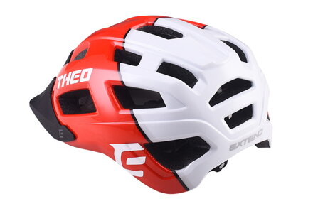 Extend cyklistická prilba THEO red-polar white, M/L (58-62cm) shine Extend cyklistická prilba THEO red-polar white, M/L (58-62cm) shine