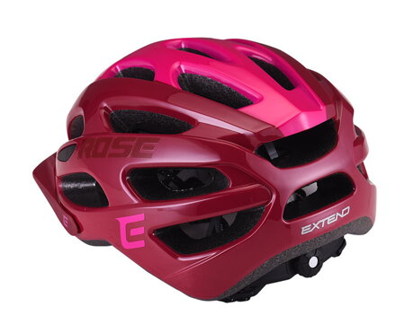 Extend cyklistická prilba ROSE bordou-Lady pink, M/L (58-62cm) shine Extend cyklistická prilba ROSE bordou-Lady pink, M/L (58-62cm) shine
