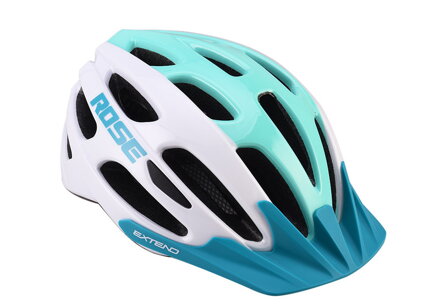 Extend cyklistická prilba ROSE white-green, M/L (58-62cm) shine