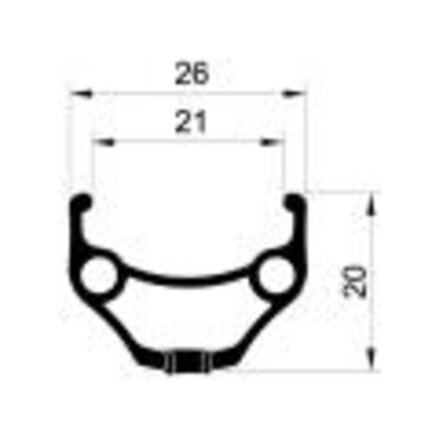 REMERX ráfik ROCKY DISC (26") 559x27 BA +nit 32 dier, AV