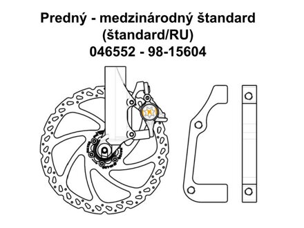 Hayes adaptér IS predný 203mm Hayes adaptér IS predný 203mm