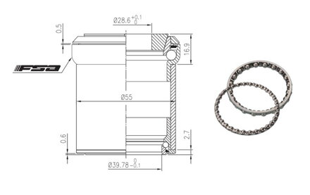 FSA hlavové zloženie 4 (E/I) 4mm alloy 1-1/8 to 1.5-OD 55 FSA hlavové zloženie 4 (E/I) 4mm alloy 1-1/8 to 1.5-OD 55
