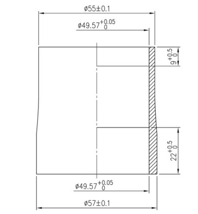 FSA hlavové zloženie 1/DX Pro (I/E) No.9M/CUP/CC 1.5R/12B-OD 55/57 FSA hlavové zloženie 1/DX Pro (I/E) No.9M/CUP/CC 1.5R/12B-OD 55/57