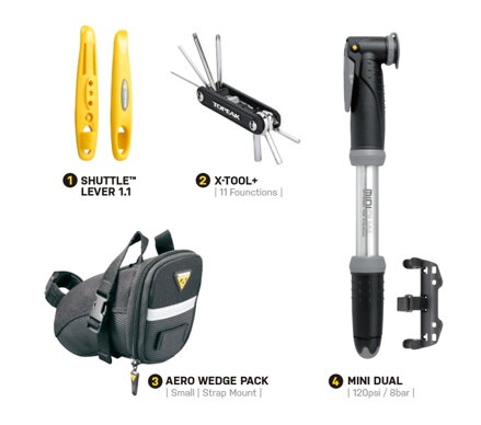 Topeak sada cyklodoplnkov DELUXE CYCLING ACCESSORY KIT Topeak sada cyklodoplnkov DELUXE CYCLING ACCESSORY KIT
