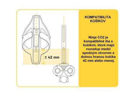 Topeak držiak pod košík + CO2 hustilka NINJA CO2 Topeak držiak pod košík + CO2 hustilka NINJA CO2