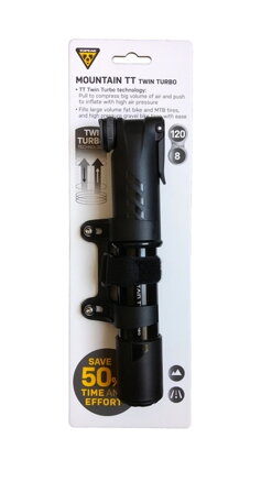 Topeak mini-hustilka MOUNTAIN TT TWIN TURBO Topeak mini-hustilka MOUNTAIN TT TWIN TURBO