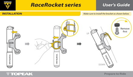 Topeak mini-hustilka RACE ROCKET HP Topeak mini-hustilka RACE ROCKET HP
