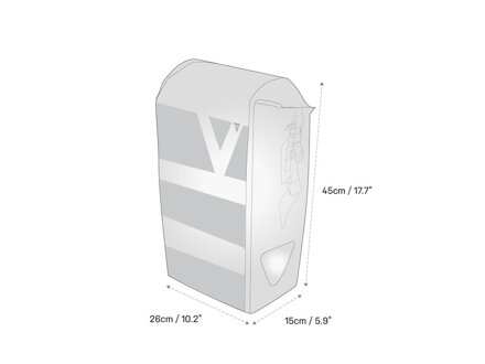 Topeak taška PANNIER DRYBAG 16L čierna Topeak taška PANNIER DRYBAG 16L čierna