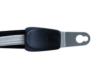 Upínací popruh na nosič Widek bielo-čierny + 2 držiaky na osku (OEM) Upínací popruh na nosič Widek bielo-čierny + 2 držiaky na osku (OEM)