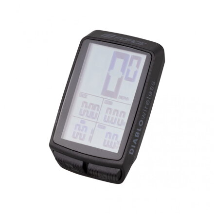 Force cyklopočítač DIABLO, 11 funkcií, bezdrôtový, čierny