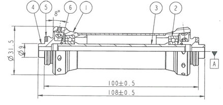 Novatec AS61CB, predný náboj, 20 dier, QR, OEM Novatec AS61CB, predný náboj, 20 dier, QR, OEM