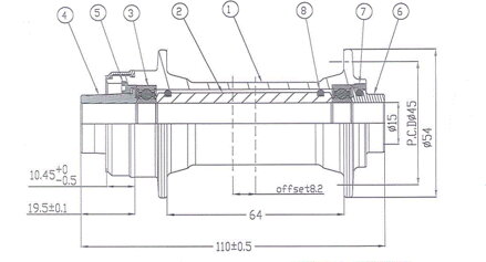Novatec D041SB-CL-B15 predný náboj, CenterLock, 32 dier, 15x110 mm, OEM Novatec D041SB-CL-B15 predný náboj, CenterLock, 32 dier, 15x110 mm, OEM