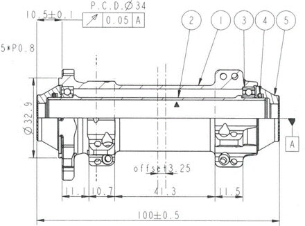 Novatec D411SB-12 predný náboj, 6-dier, 24 dier, 12x100 mm, OEM Novatec D411SB-12 predný náboj, 6-dier, 24 dier, 12x100 mm, OEM