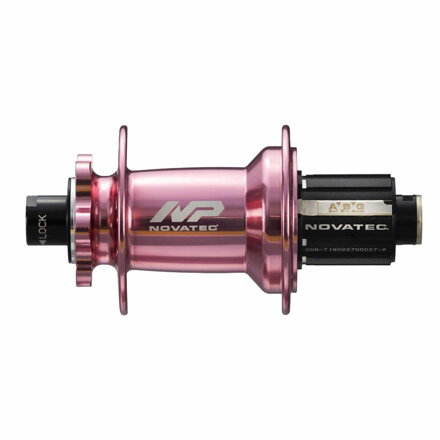 Novatec Premium XD602SB/A-B12-11S-ABG, zadný náboj, 32 dier, 12x148, Shimano HG, ružový, OEM