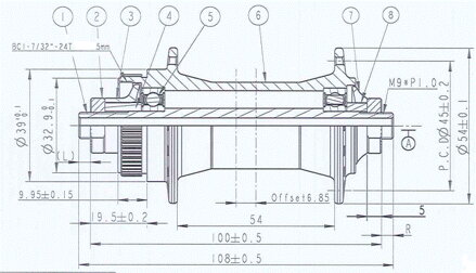 Novatec D471SBT-CL predný náboj, 32 dier, rýchloupinák, CL, OEM