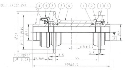 Novatec D041SB-CL-15, predný náboj, 32 dier, 15x100, OEM Novatec D041SB-CL-15, predný náboj, 32 dier, 15x100, OEM