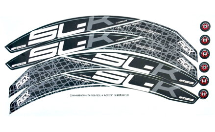 VISION nálepky na ráfik SL-K AGX 29" (1set) ZJWH0489