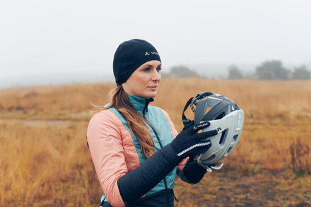 Vaude cyklistická čiapka, Bike Warm Cap, black/white