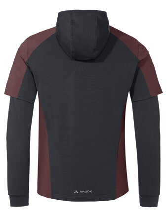 Vaude cyklistický dres All Year Moab FZ Hoody, pánsky, dark oak