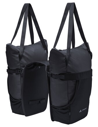 Vaude  dvojitá taška na nosič TwinShopper, black