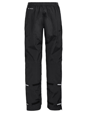 Vaude cyklistické nepremokavé nohavice Yaras Ryain Zip III, dámske, black