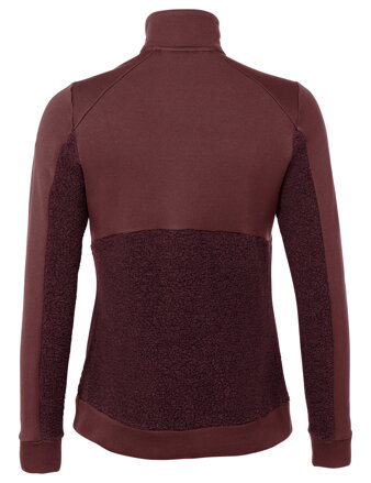 Vaude mikina Skomer Wool Fleece, dámska, dark cherry