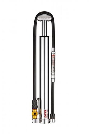 LEZYNE Pumpa Micro Floor Drive HVG s tlakomerom strieborná lesklá, manometer