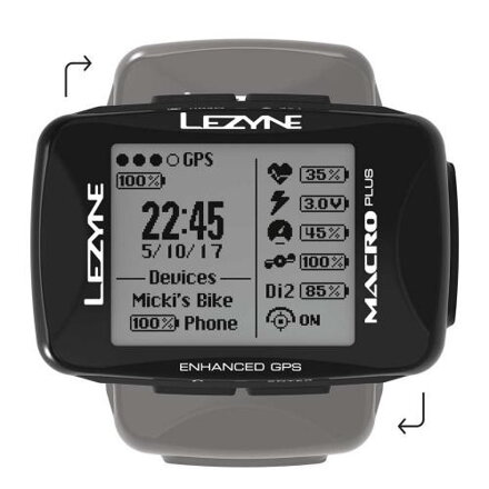 LEZYNE Cyklocomputer Macro PLUS GPS
