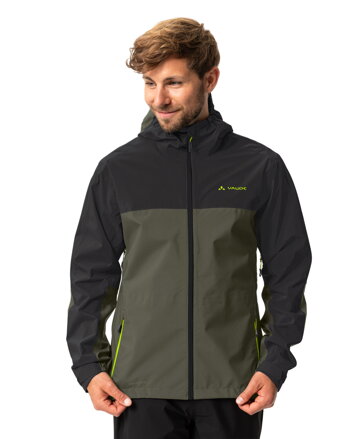 Vaude cyklistická bunda Moab Rain, pánska, khaki