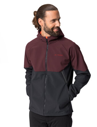 Vaude cyklistická bunda Qimsa Softshell, pánska, dark oak