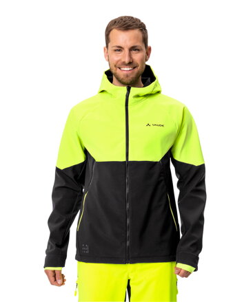 Vaude cyklistická bunda Qimsa Softshell, pánska, neon yellow