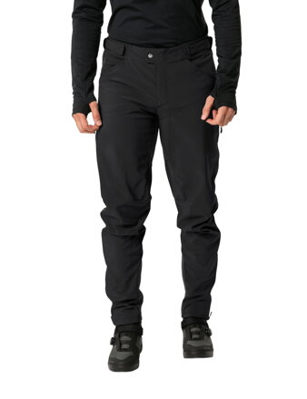 Vaude cyklistické nohavice Qimsa Softshell II, pánske, black/black