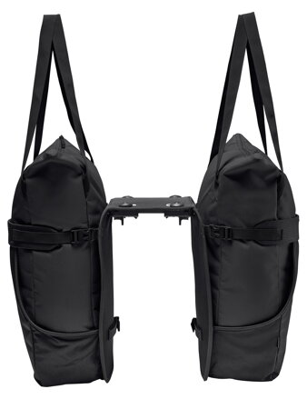 Vaude dvojitá taška na nosič TwinShopper (UniKlip 2), black