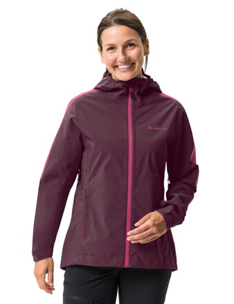 Vaude cyklistická bunda Moab Rain II, dámska, cassis