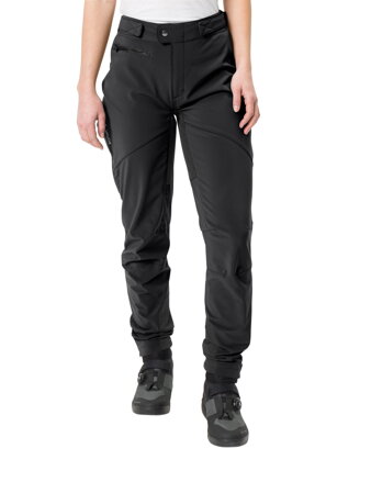 Vaude cyklistické nohavice Qimsa Softshell II, dámske, black/black