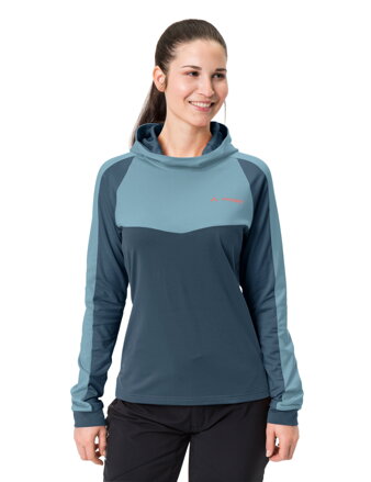 Vaude cyklistický dres Qimsa LS Shirt II, dámsky, dark sea