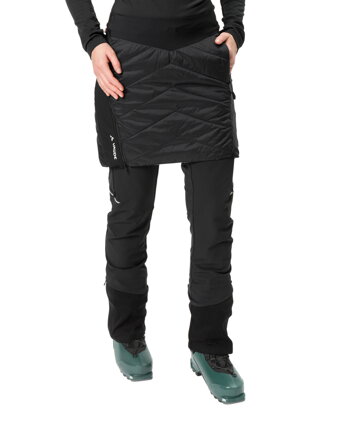 Vaude zateplená sukňa Sesvenna Reversible II, dámska, black/white