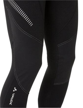 Vaude obtiahnuté nohavice Active Warm (bez vložky), pánske, black/silver