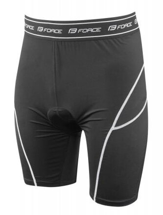 FORCE Nohavice MTB-11 s odnímateľnou vložkou, šedé