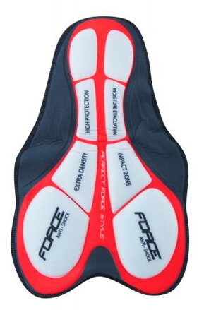 FORCE Nohavice MTB-11 s odnímateľnou vložkou, šedé