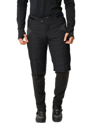Vaude zateplené cyklošortky Minaki, pánske, black