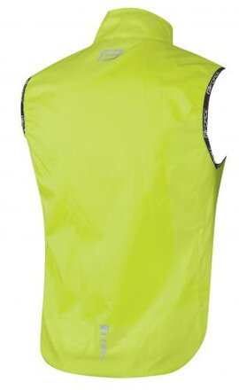 FORCE cyklistická vesta V48, neprefúkavá fluo FORCE cyklistická vesta V48, neprefúkavá fluo