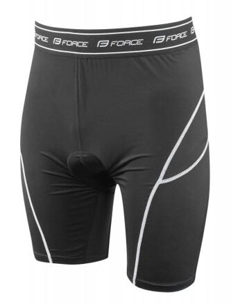 FORCE Krátke nohavice F BLADE MTB s odnímateľnou vložkou čierne
